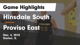 Hinsdale South  vs Proviso East  Game Highlights - Dec. 4, 2018