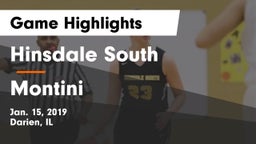 Hinsdale South  vs Montini  Game Highlights - Jan. 15, 2019