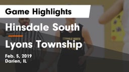 Hinsdale South  vs Lyons Township Game Highlights - Feb. 5, 2019