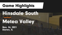 Hinsdale South  vs Metea Valley  Game Highlights - Nov. 26, 2021