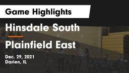 Hinsdale South  vs Plainfield East  Game Highlights - Dec. 29, 2021
