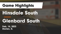 Hinsdale South  vs Glenbard South  Game Highlights - Feb. 14, 2023