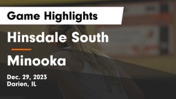 Hinsdale South  vs Minooka  Game Highlights - Dec. 29, 2023