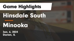 Hinsdale South  vs Minooka  Game Highlights - Jan. 6, 2024