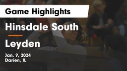 Hinsdale South  vs Leyden  Game Highlights - Jan. 9, 2024