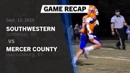 Recap: Southwestern  vs. Mercer County  2015