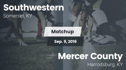 Matchup: Southwestern High vs. Mercer County  2016