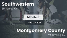 Matchup: Southwestern High vs. Montgomery County  2016