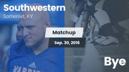 Matchup: Southwestern High vs. Bye 2016