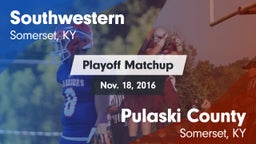 Matchup: Southwestern High vs. Pulaski County  2016