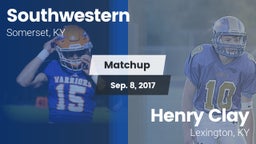 Matchup: Southwestern High vs. Henry Clay  2017