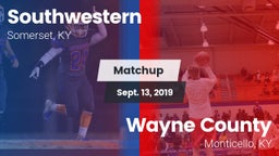 Matchup: Southwestern High vs. Wayne County  2019