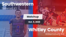 Matchup: Southwestern High vs. Whitley County  2020