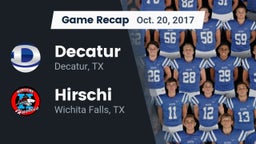Recap: Decatur  vs. Hirschi  2017