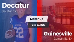 Matchup: Decatur  vs. Gainesville  2017