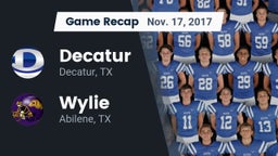 Recap: Decatur  vs. Wylie  2017