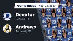 Recap: Decatur  vs. Andrews  2017