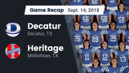 Recap: Decatur  vs. Heritage  2018