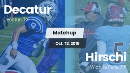 Matchup: Decatur  vs. Hirschi  2018