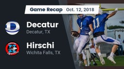 Recap: Decatur  vs. Hirschi  2018