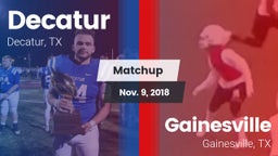 Matchup: Decatur  vs. Gainesville  2018