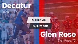 Matchup: Decatur  vs. Glen Rose  2019