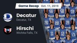 Recap: Decatur  vs. Hirschi  2019