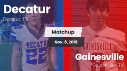 Matchup: Decatur  vs. Gainesville  2019