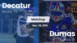 Matchup: Decatur  vs. Dumas  2019