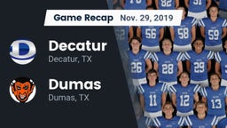 Recap: Decatur  vs. Dumas  2019