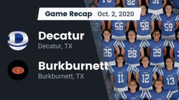 Recap: Decatur  vs. Burkburnett  2020