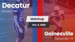 Matchup: Decatur  vs. Gainesville  2020