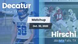 Matchup: Decatur  vs. Hirschi  2020