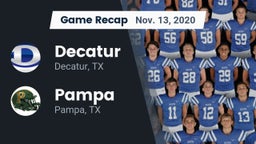 Recap: Decatur  vs. Pampa  2020