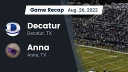 Recap: Decatur  vs. Anna  2022
