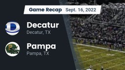Recap: Decatur  vs. Pampa  2022