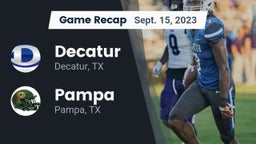 Recap: Decatur  vs. Pampa  2023