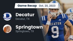Recap: Decatur  vs. Springtown  2023