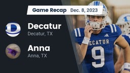 Recap: Decatur  vs. Anna  2023
