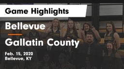 Bellevue  vs Gallatin County  Game Highlights - Feb. 15, 2020