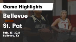 Bellevue  vs St. Pat Game Highlights - Feb. 13, 2021