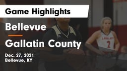 Bellevue  vs Gallatin County  Game Highlights - Dec. 27, 2021