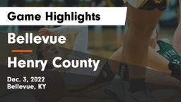 Bellevue  vs Henry County  Game Highlights - Dec. 3, 2022