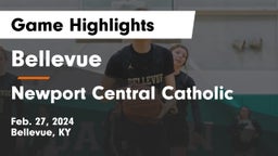 Bellevue  vs Newport Central Catholic  Game Highlights - Feb. 27, 2024