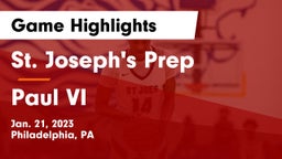 St. Joseph's Prep  vs Paul VI  Game Highlights - Jan. 21, 2023