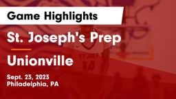 St. Joseph's Prep  vs Unionville  Game Highlights - Sept. 23, 2023