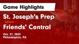 St. Joseph's Prep  vs Friends' Central  Game Highlights - Oct. 21, 2023