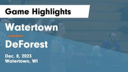 Watertown  vs DeForest  Game Highlights - Dec. 8, 2023