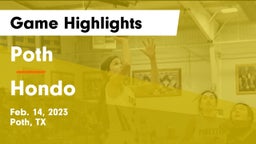 Poth  vs Hondo  Game Highlights - Feb. 14, 2023