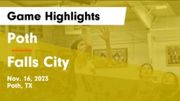 Poth  vs Falls City  Game Highlights - Nov. 16, 2023